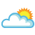 It is forcast to be Partly Cloudy at 10:00 PM PST on January 07, 2024